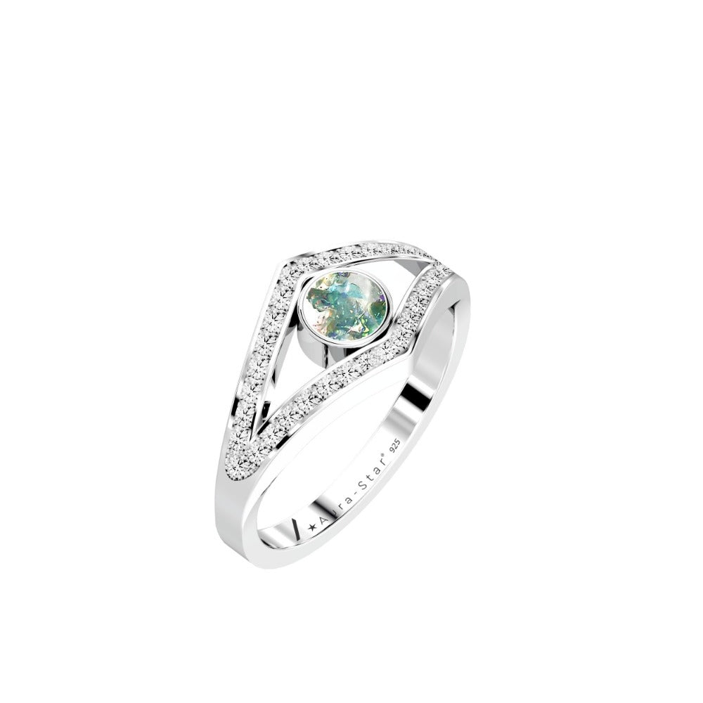 Ashes Infused JewelleryAura-Star Ring Enshrine