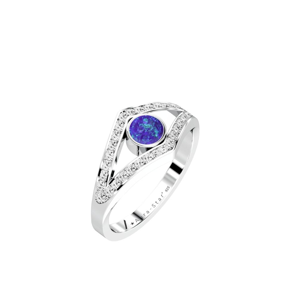 Ashes Infused JewelleryAura-Star Ring Enshrine