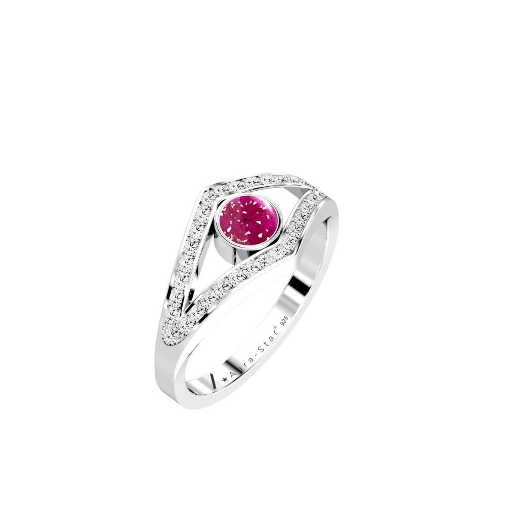 Ashes Infused JewelleryAura-Star Ring Enshrine