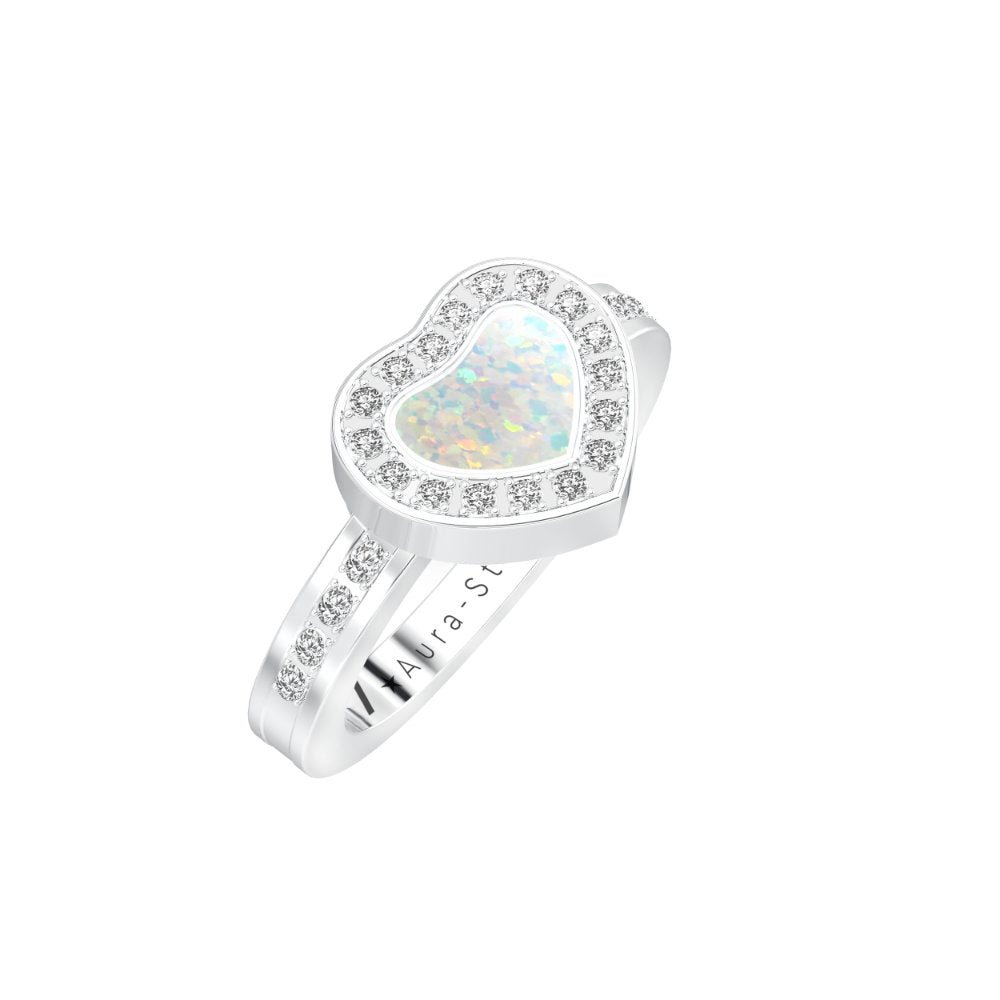 Ashes Infused JewelleryAura-Star Ring Graceful