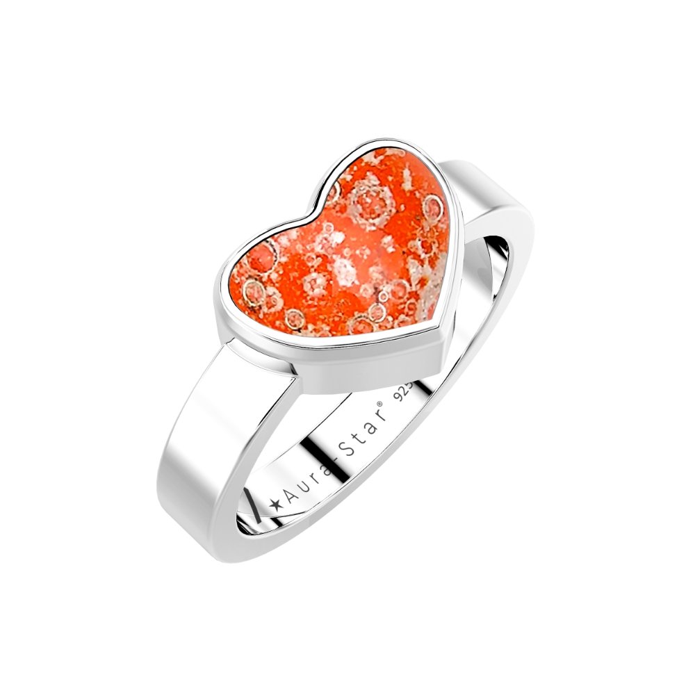 Ashes Infused JewelleryAura-Star Ring Heart