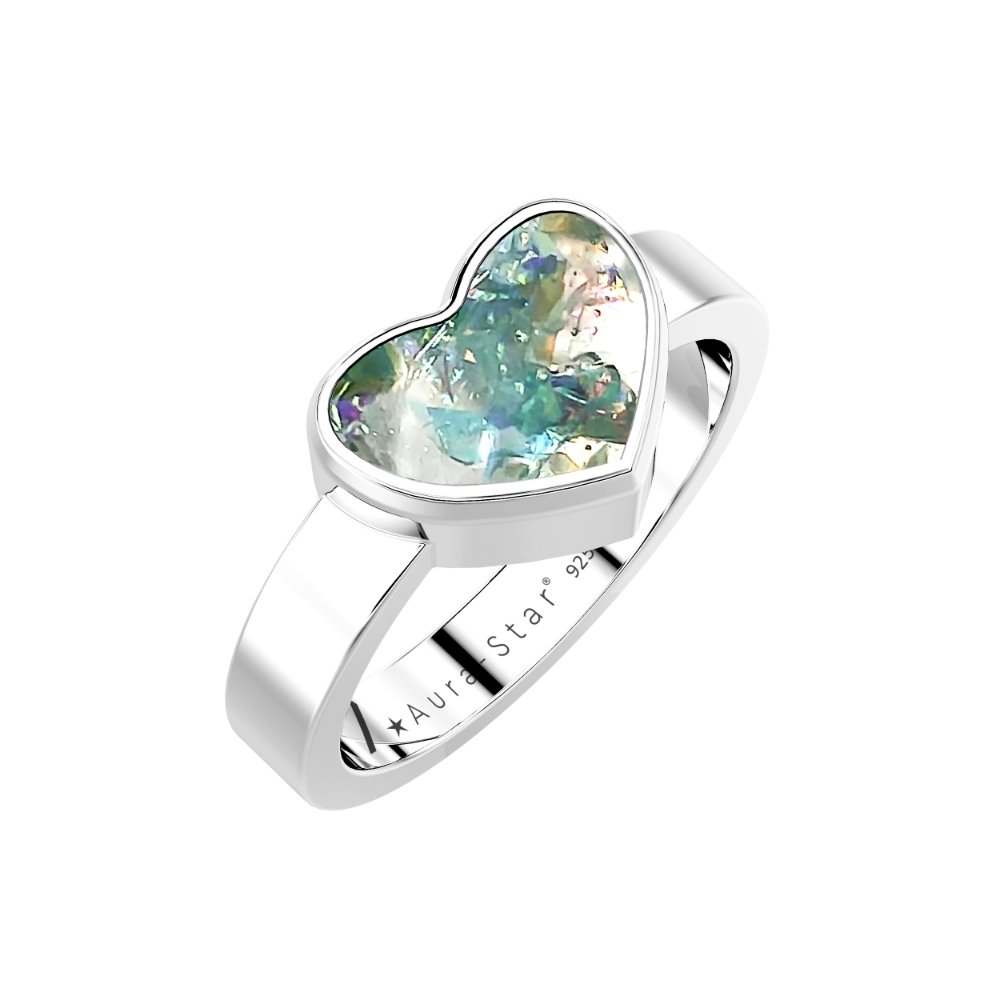 Ashes Infused JewelleryAura-Star Ring Heart