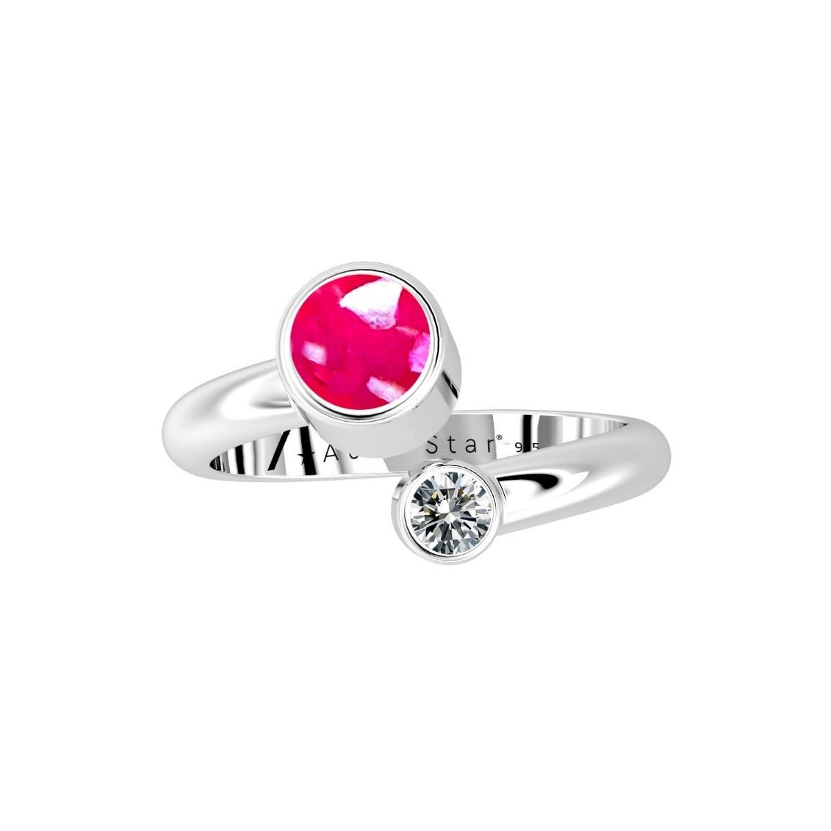Ashes Infused JewelleryAura-Star Ring Intrigue