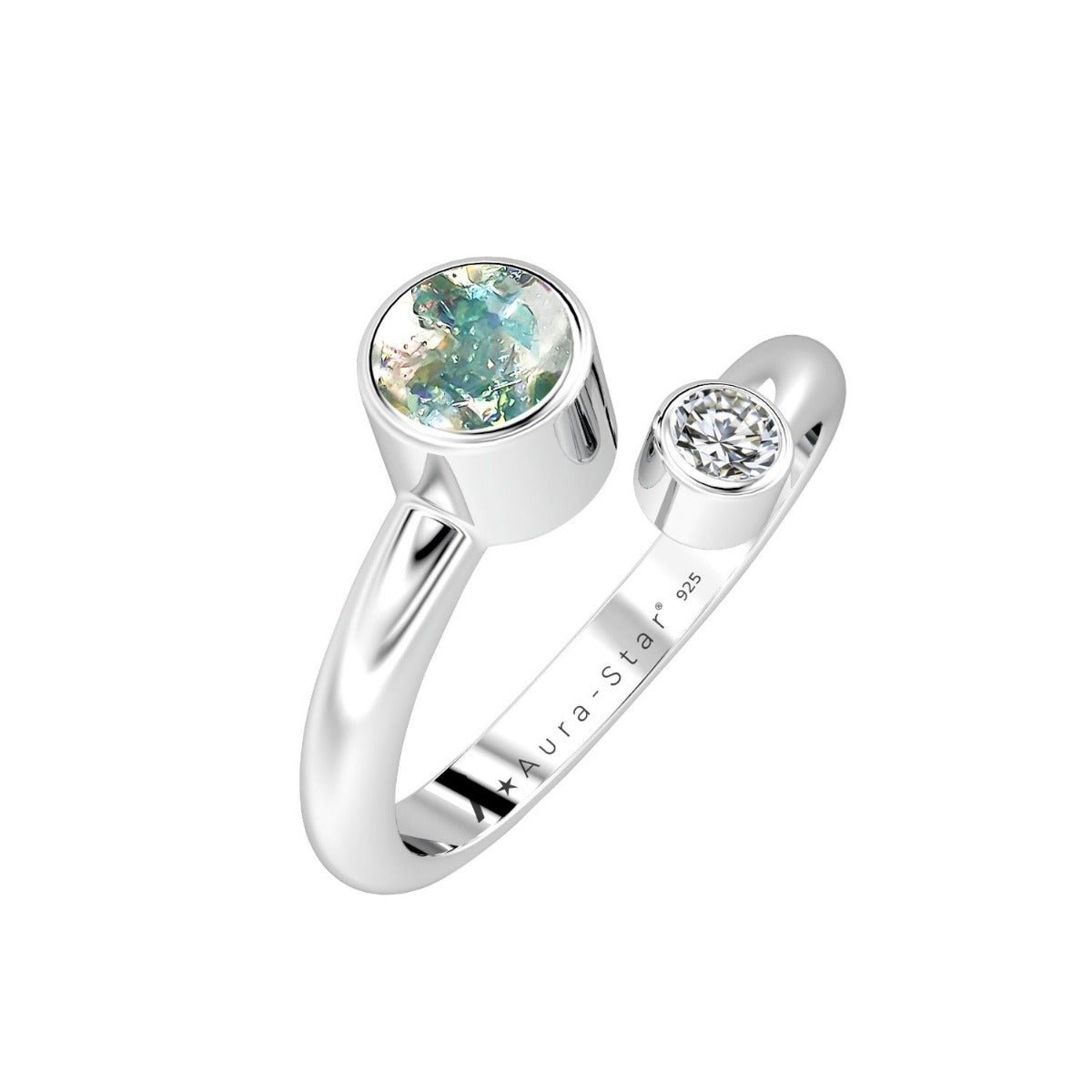 Ashes Infused JewelleryAura-Star Ring Intrigue