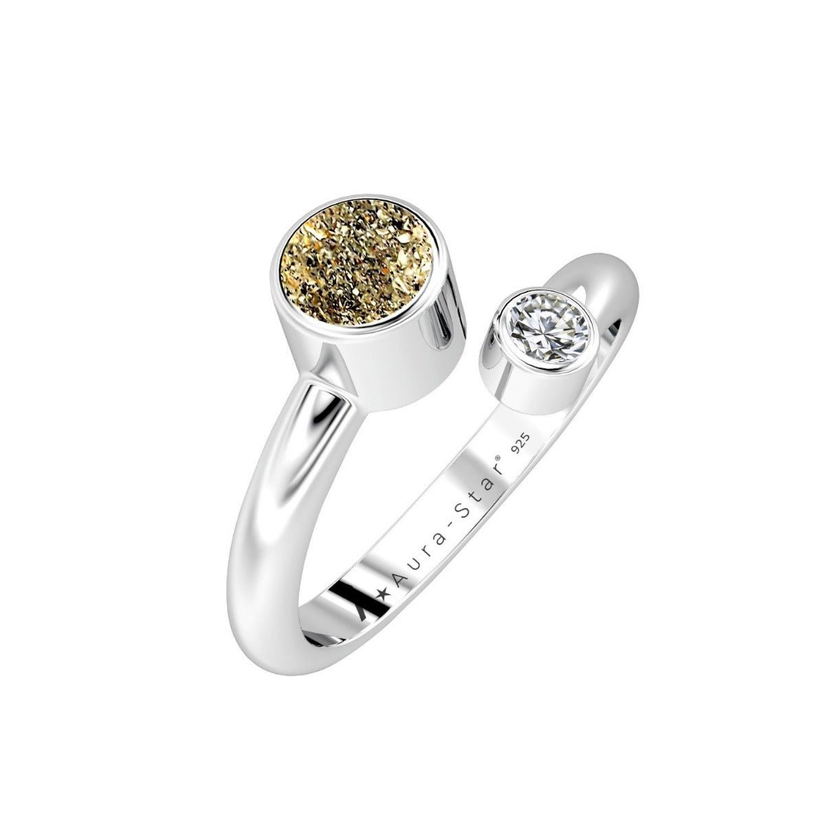 Ashes Infused JewelleryAura-Star Ring Intrigue