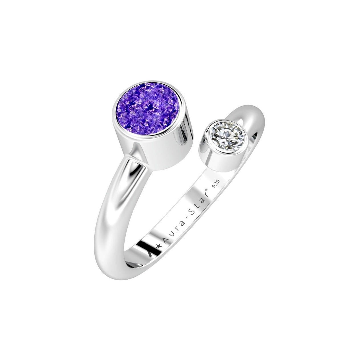 Ashes Infused JewelleryAura-Star Ring Intrigue