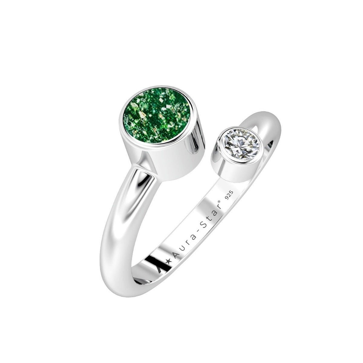 Ashes Infused JewelleryAura-Star Ring Intrigue