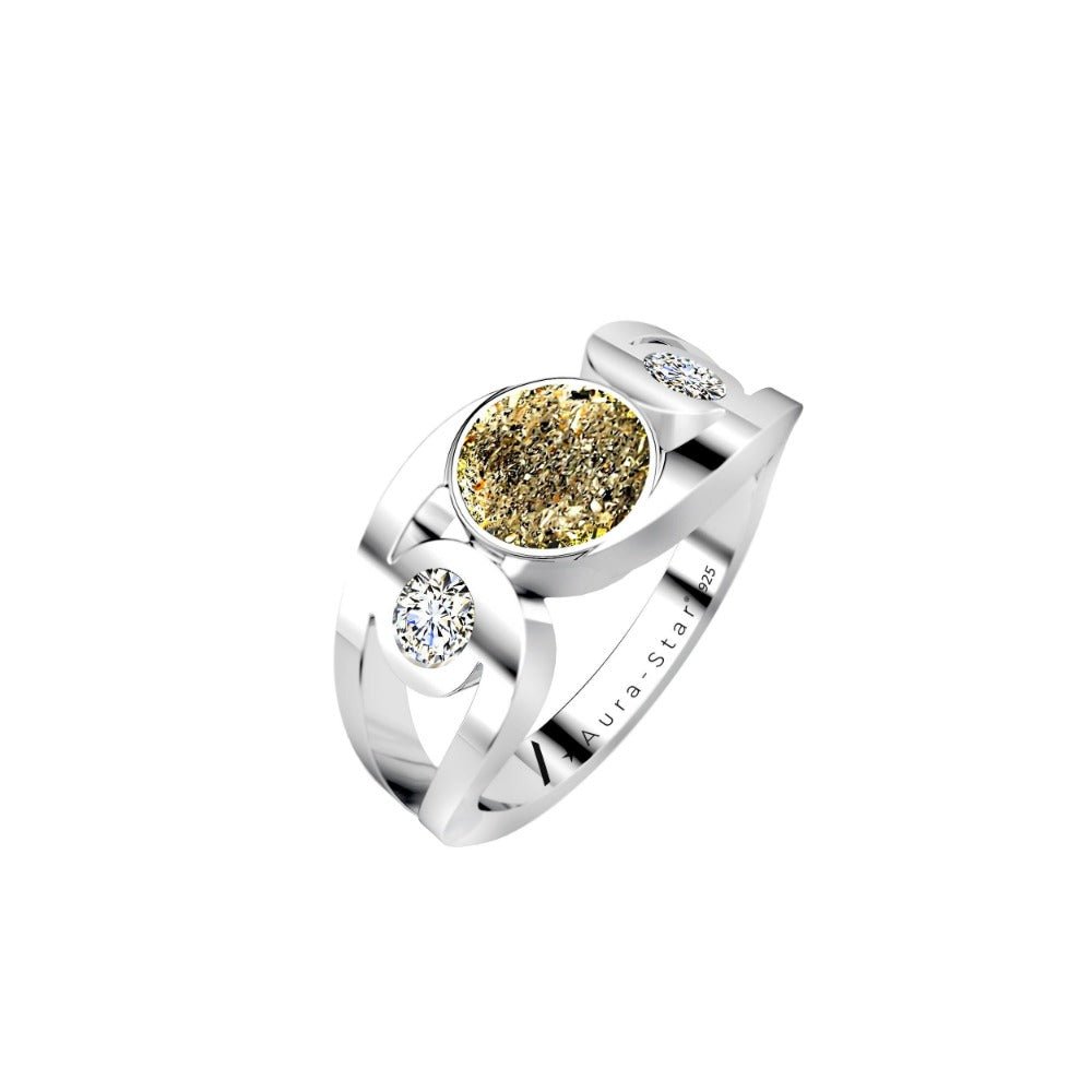 Ashes Infused JewelleryAura-Star Ring Revere