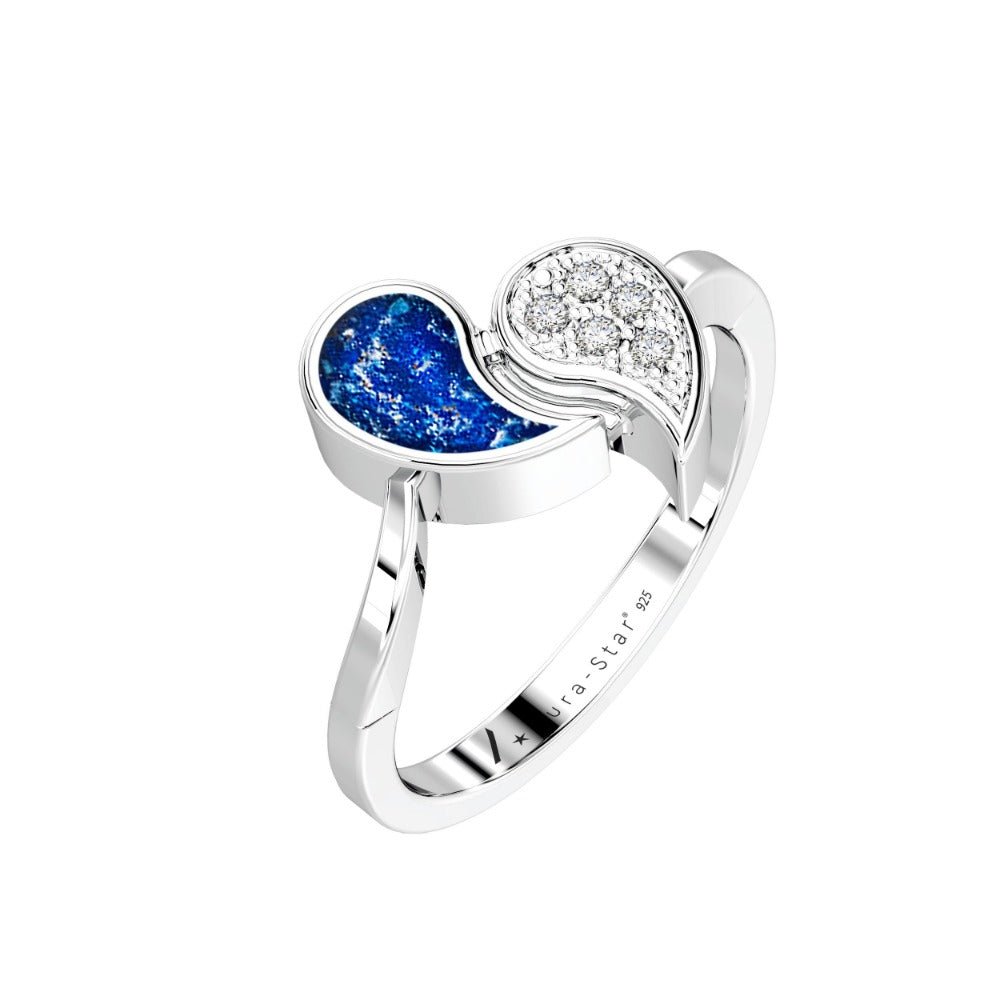 Ashes Infused JewelleryAura-Star Ring Teardrops