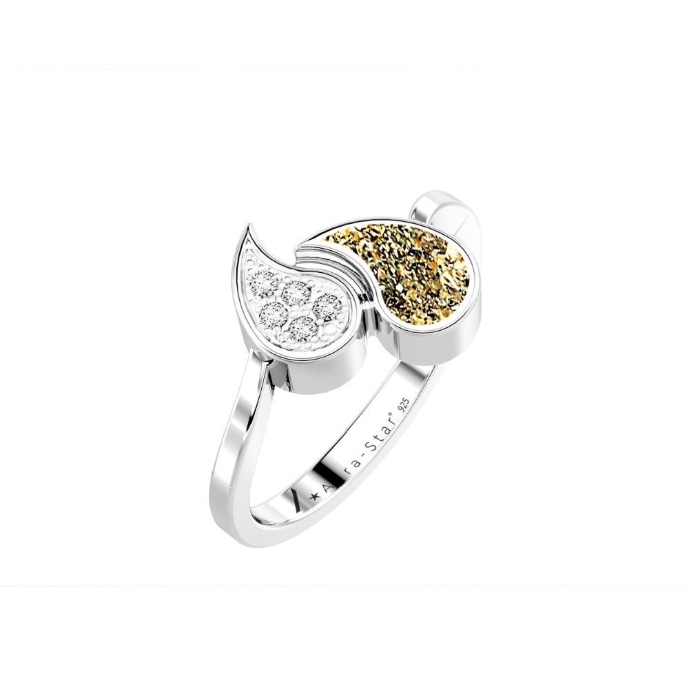 Ashes Infused JewelleryAura-Star Ring Teardrops