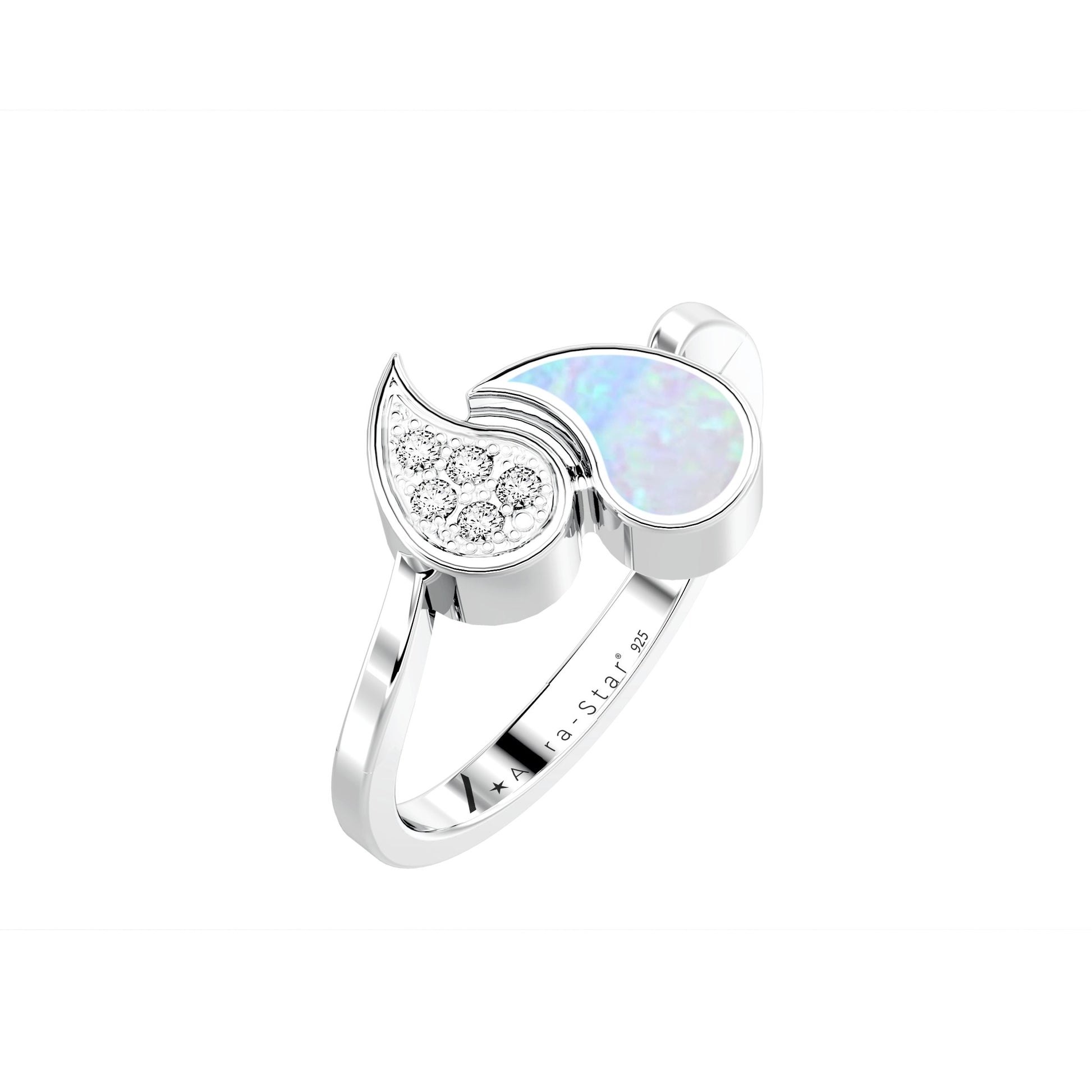 Ashes Infused JewelleryAura-Star Ring Teardrops