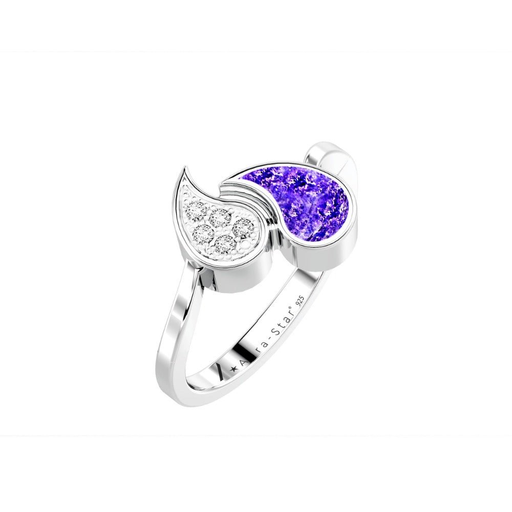Ashes Infused JewelleryAura-Star Ring Teardrops