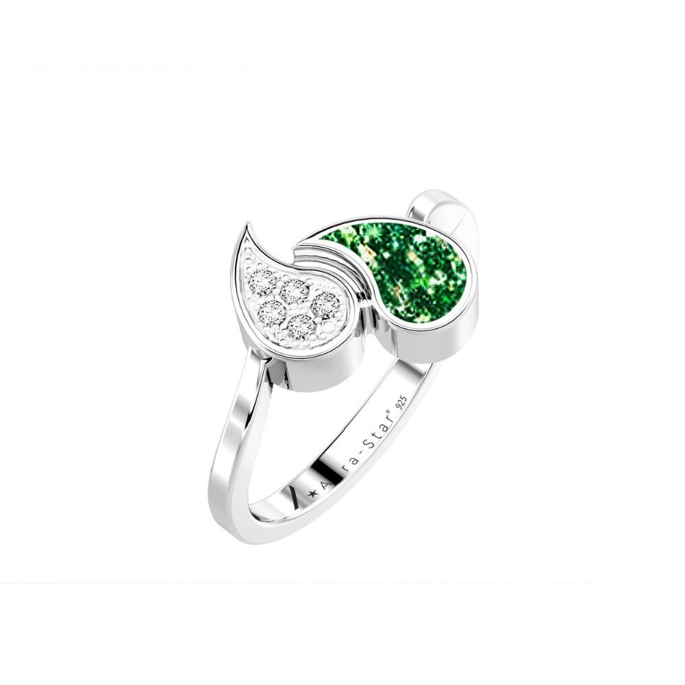 Ashes Infused JewelleryAura-Star Ring Teardrops