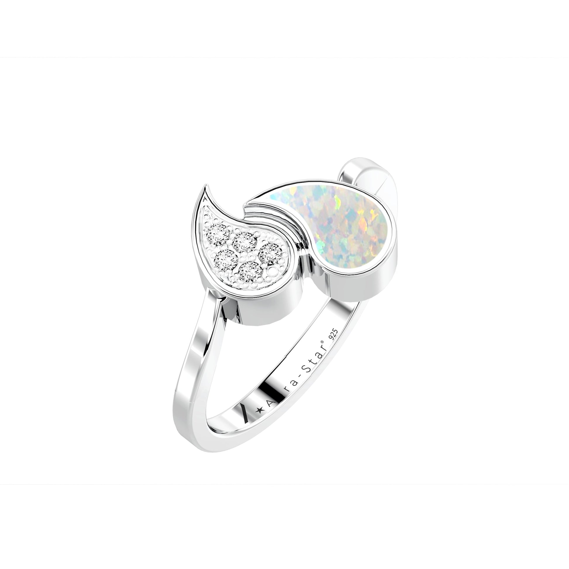 Ashes Infused JewelleryAura-Star Ring Teardrops