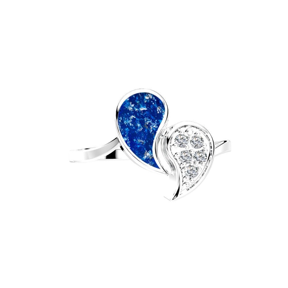 Ashes Infused JewelleryAura-Star Ring Teardrops