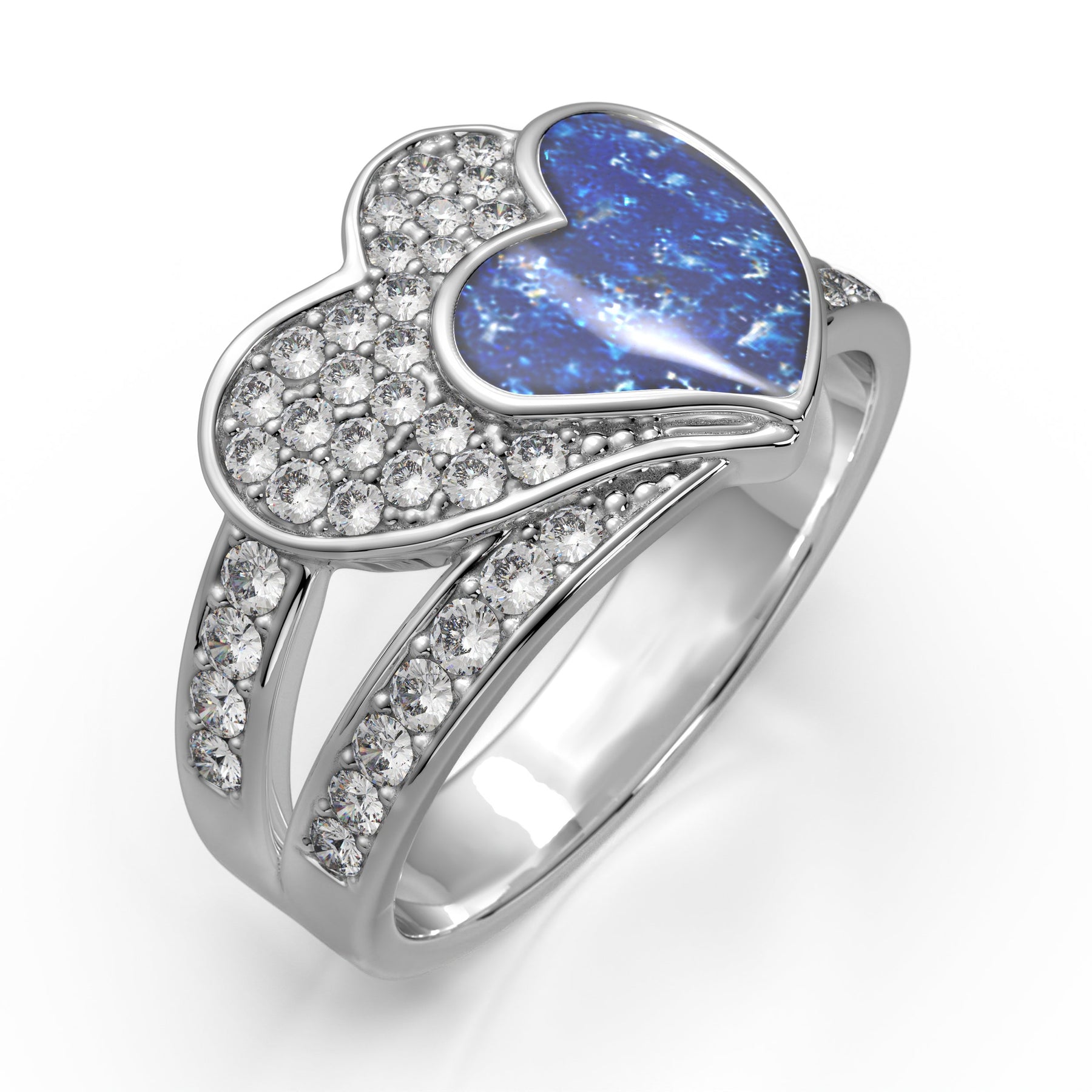 Ashes Infused JewelleryAura-Star Ring Vibrant