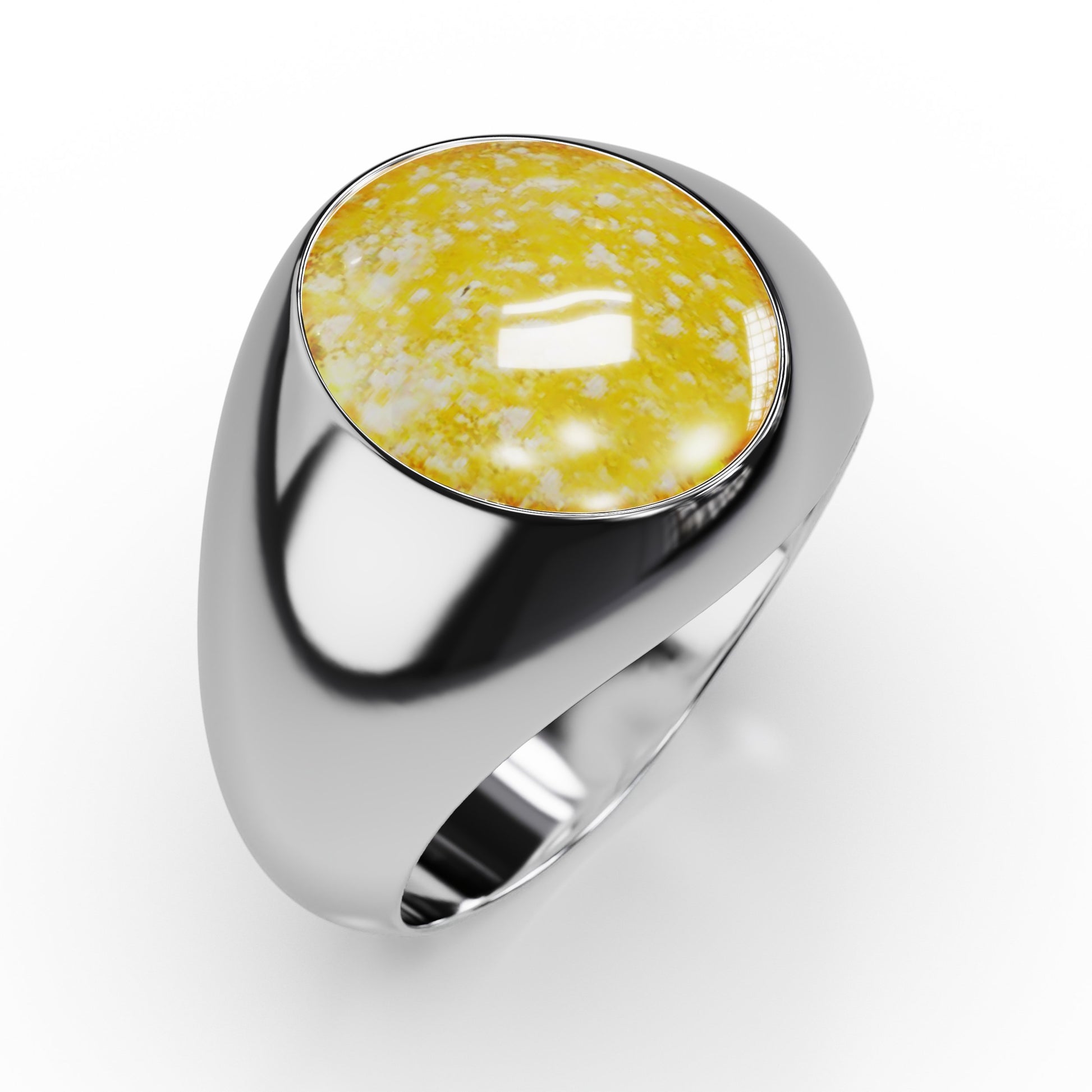 Ashes Infused JewelleryAura-Star Unisex Ring Signet