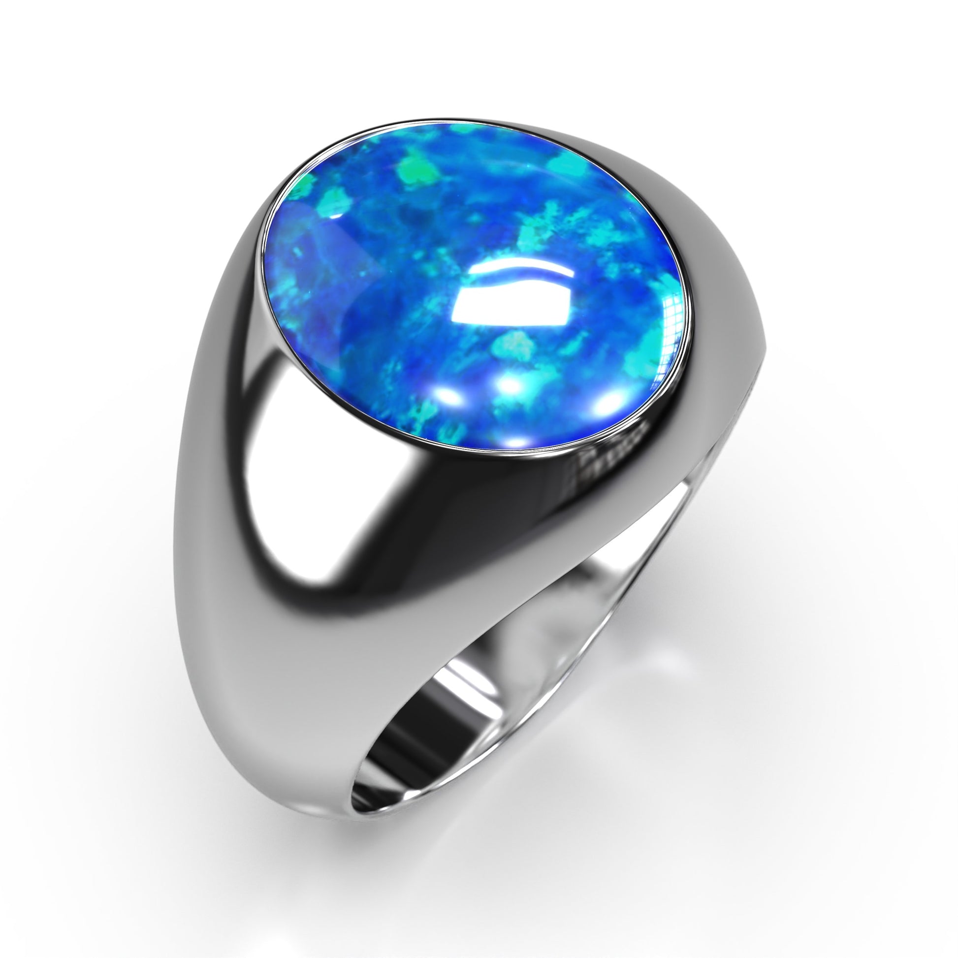 Ashes Infused JewelleryAura-Star Unisex Ring Signet